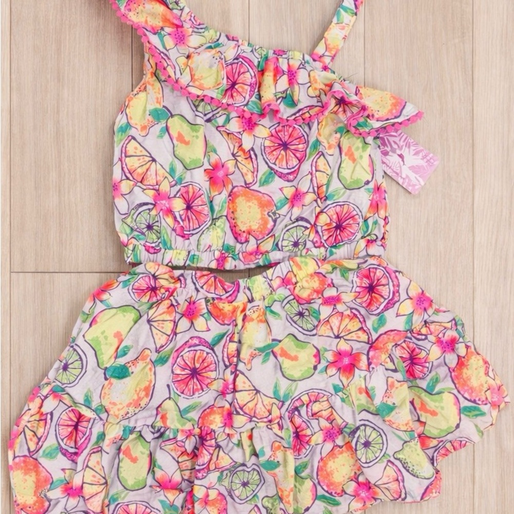 Tommy Bahama Citrus Print Kids Dress